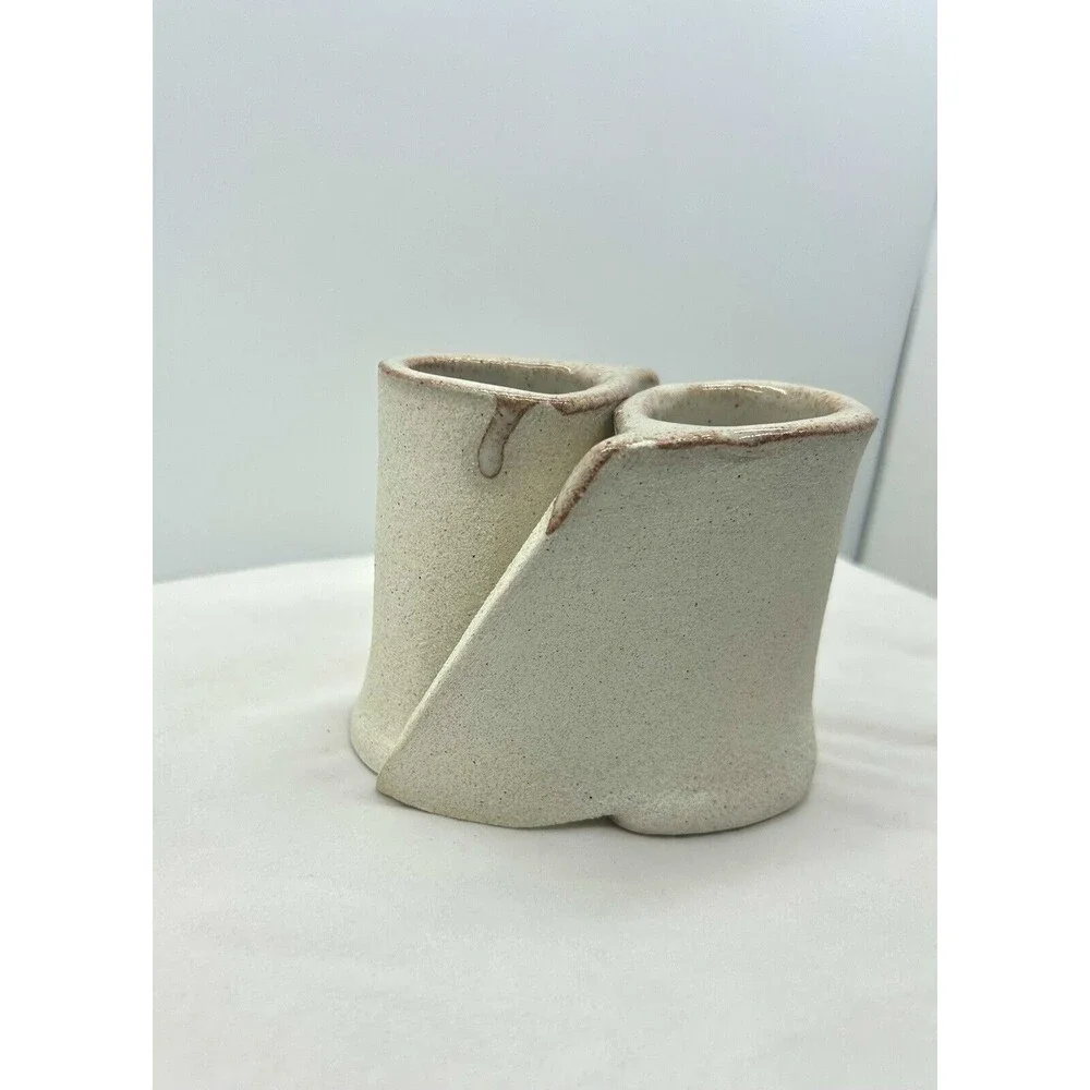 PTNA‎ Vanity Holders Cream Brown Trim 3.5